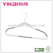 2013 New style anti-slip plastic hanger with tie rack,non-slip rubber